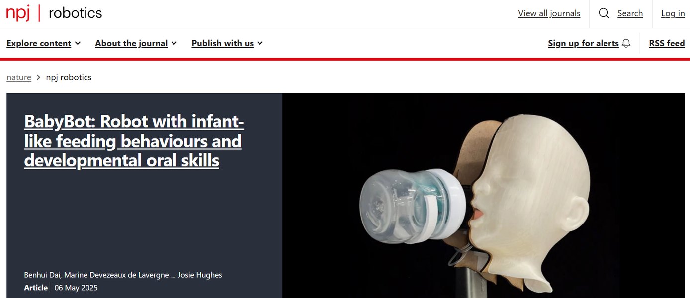 npj Robotics heading article: BabyBot
